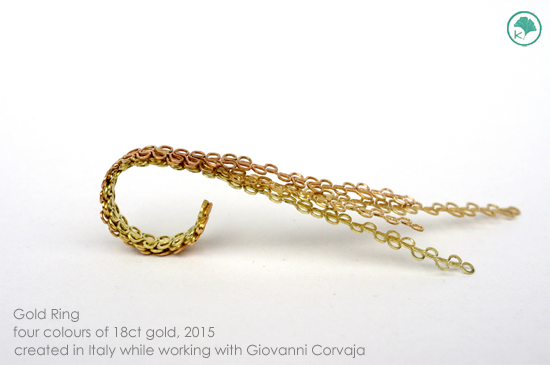 2015 Gold Ring: four colours of 18ct gold