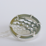 2015 Wild Heather Pendant: Titanium and Silver