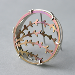 2015 Wee Pink Brooch: Titanium and Silver